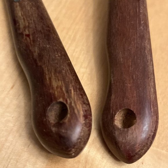 Vtg Set of 2 Imperial Veri-Sharp Kitchen Utensils Stainless Wood Ladle Masher - Picture 4 of 6